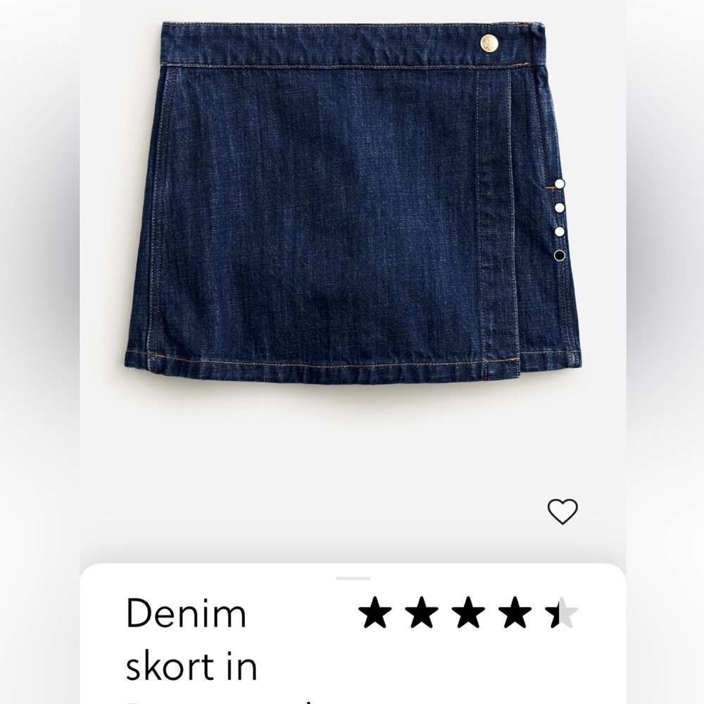 ISO J Crew denim SKORT size 8